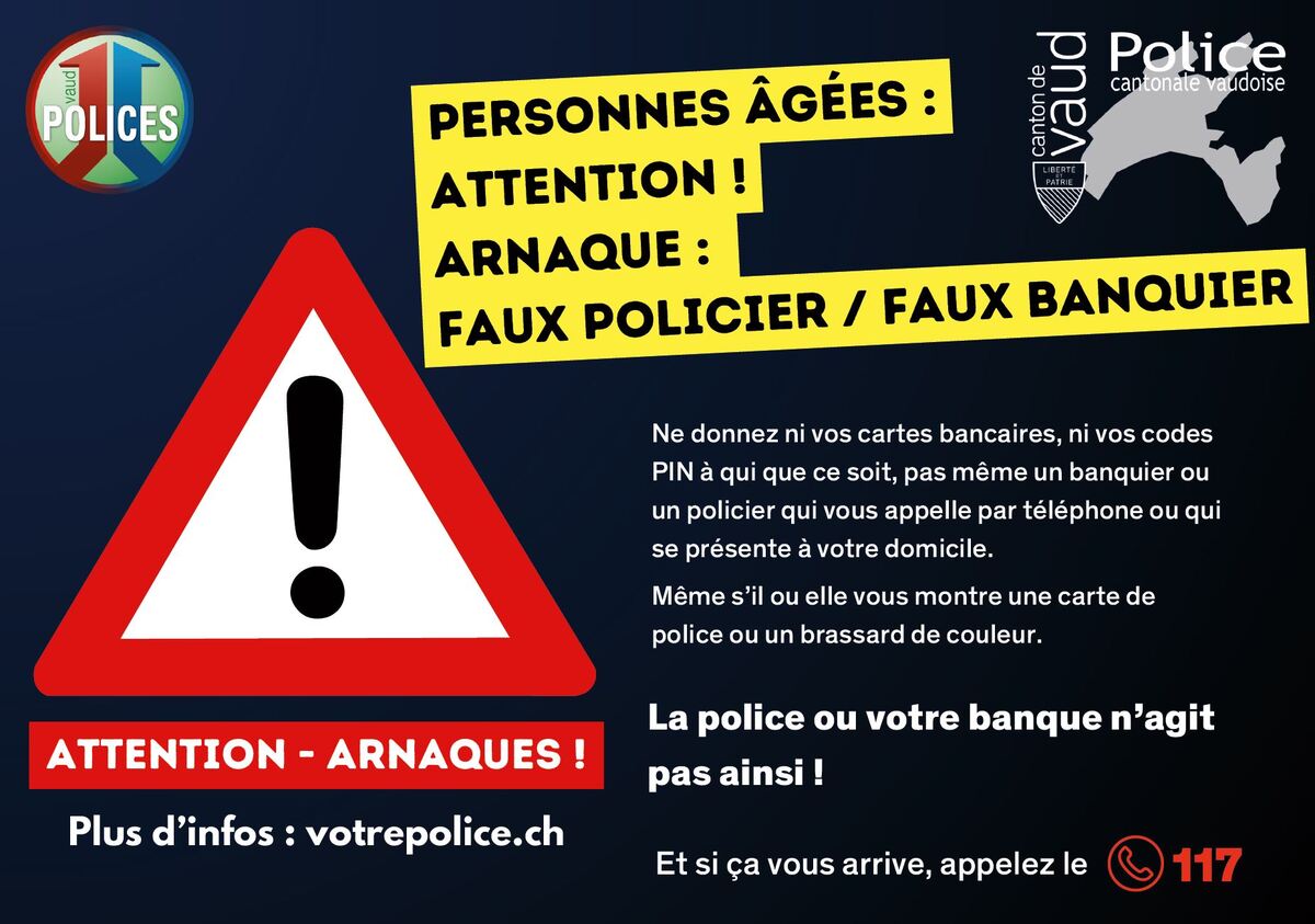 Arnaque faux policier faux banquier